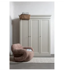 Szafa OLIVIA 212 cm drewno sosna szara