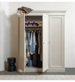 Szafa OLIVIA 212 cm drewno sosna szara