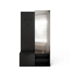 Szafa OTURRA 189 cm z lustrem czarna