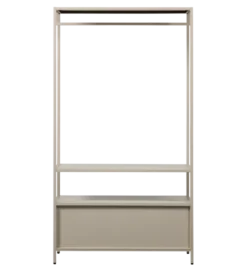 Szafa otwarta FERRIS 185 x 100 cm piaskowa
