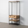 Szafa otwarta INDUSTRIAL 80 cm naturalna czarna