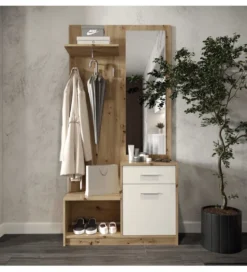 Szafa PERGO 90 cm naturalna biała