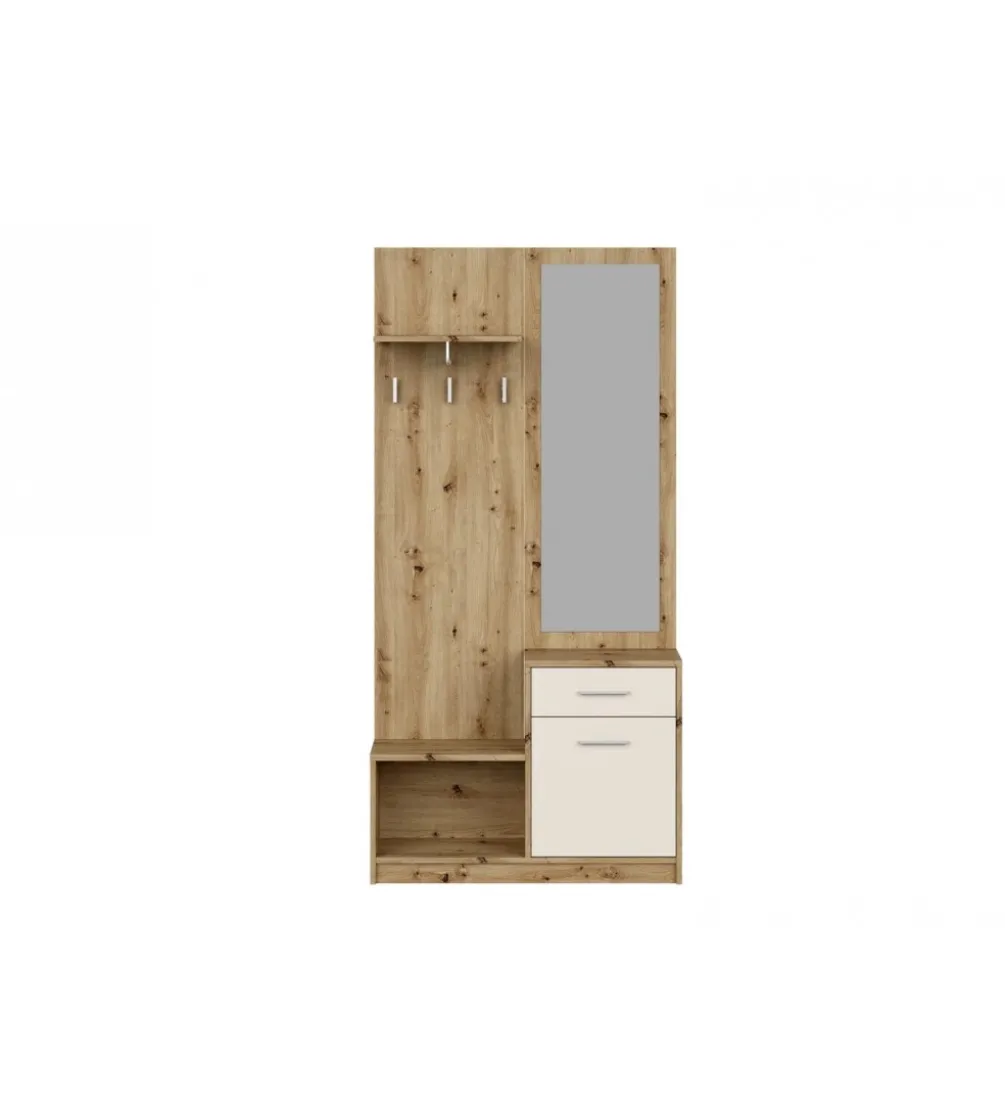 Szafa PERGO 90 cm naturalna biała