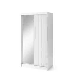 Szafa przesuwna BIANCCO II z lustrem 120 cm biały