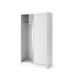 Szafa przesuwna BIANCCO II z lustrem 120 cm biały