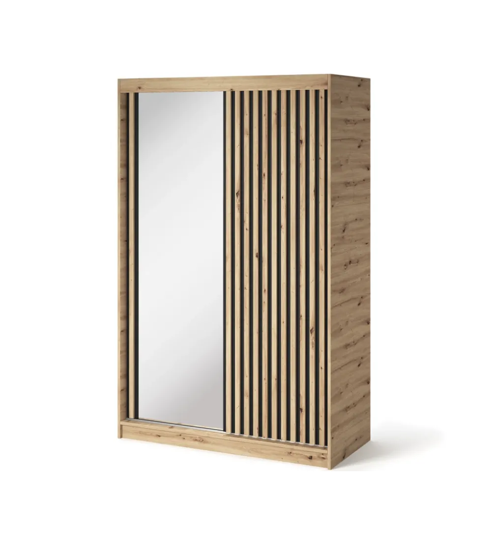 Szafa przesuwna EMERIO II 120 cm kolor dąb artisan