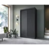 Szafa przesuwna PRESCCO II 220 cm czarna