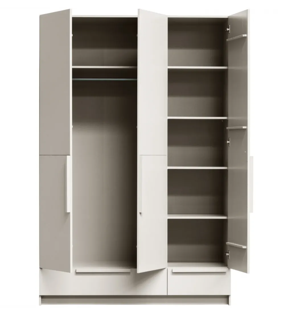 Szafa PURE 215 x 142 cm drewno sosny dust