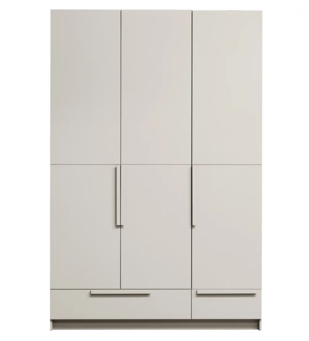 Szafa PURE 215 x 142 cm drewno sosny dust