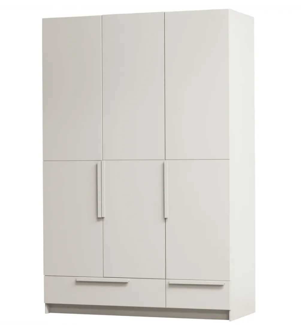 Szafa PURE 215 x 142 cm drewno sosny dust