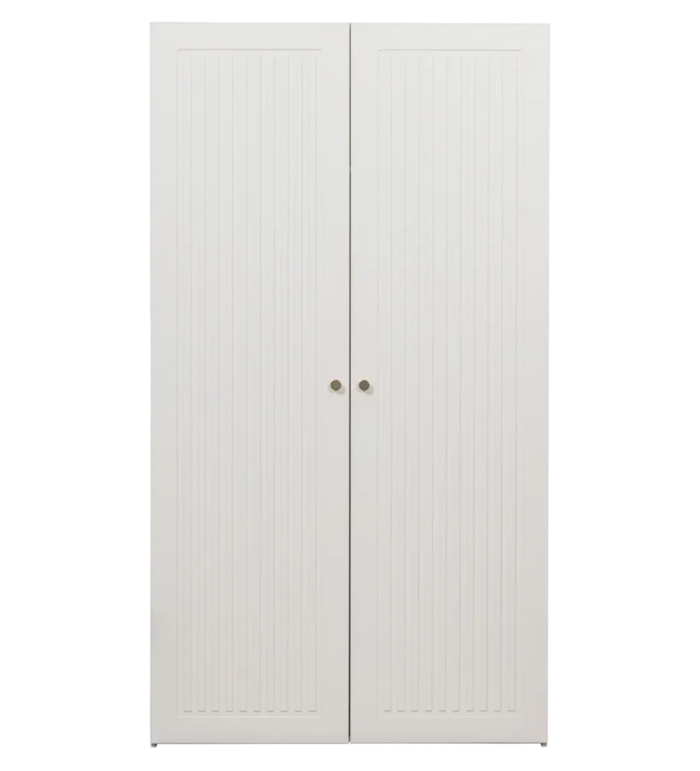 Szafa SIPKE 210 cm drewno sosny biała