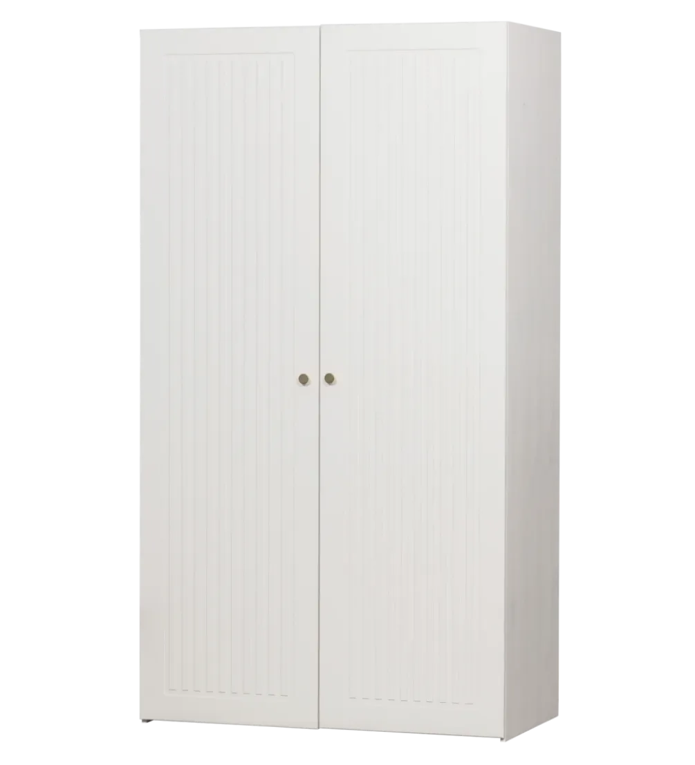 Szafa SIPKE 210 cm drewno sosny biała