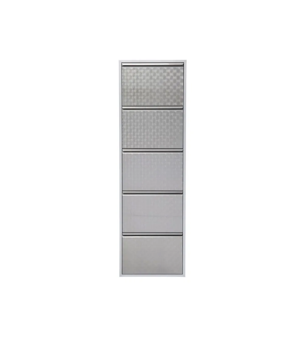 Szafka na buty CARUSO 170 cm srebrna