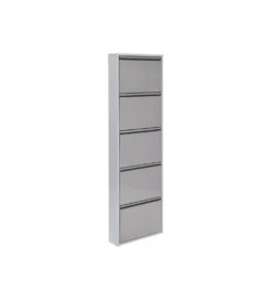 Szafka na buty CARUSO 170 cm srebrna