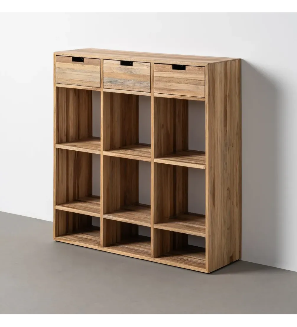 Szafka KURAN 96 cm drewno teak naturalny