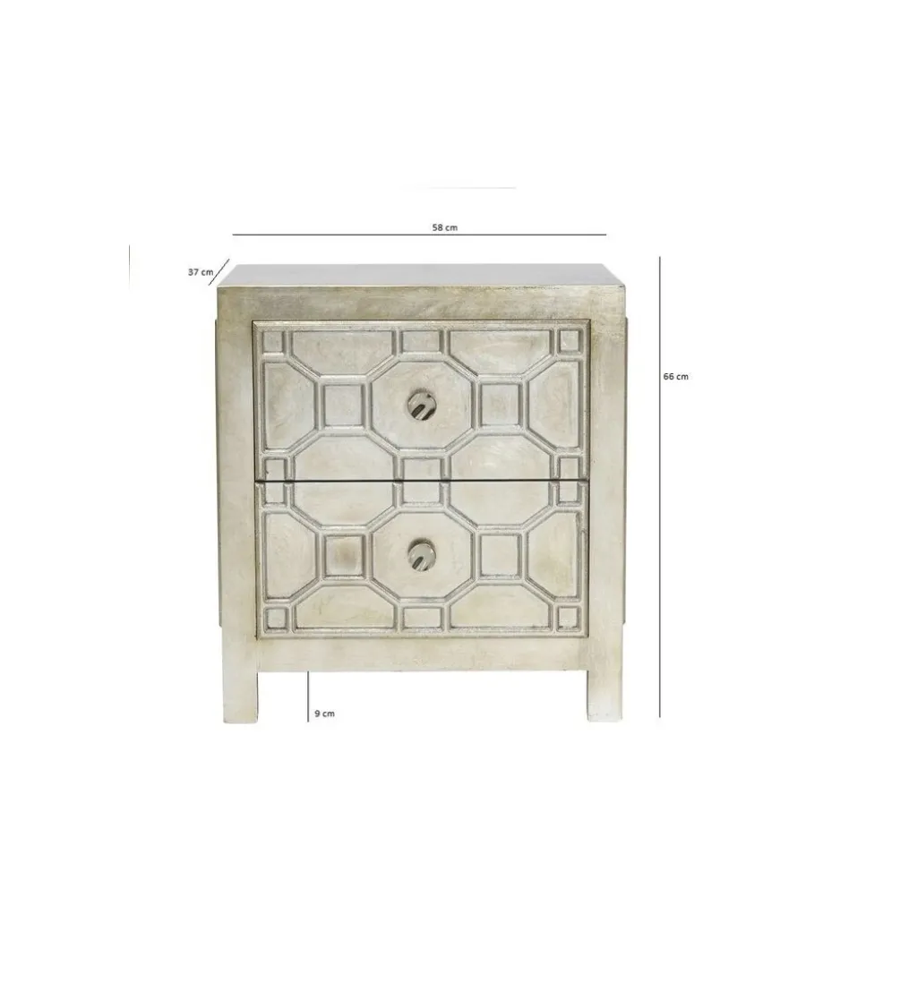 Szafka nocna Alhambra 58 cm złota