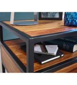 Szafka nocna CARBERA 50 cm drewno sheesham