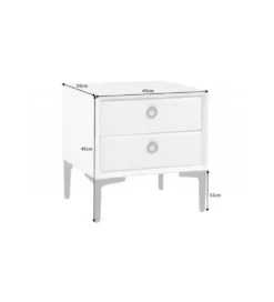 Szafka nocna Cosmo 45 cm biała