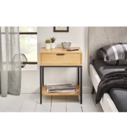 Szafka nocna  Elements 40 cm w kolorze dębowym