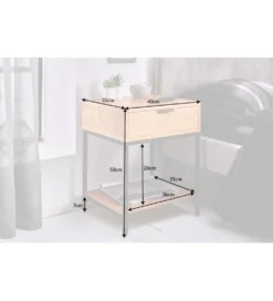 Szafka nocna  Elements 40 cm w kolorze dębowym