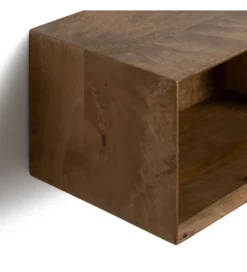 Szafka nocna ENTIR 40 cm drewno mango brązowa