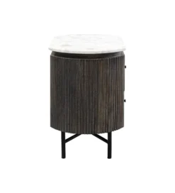Szafka nocna GLENN 50 cm antracytowa