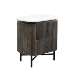 Szafka nocna GLENN 50 cm antracytowa
