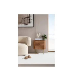 Szafka nocna GRACE 50 cm drewno mango