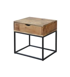 Szafka nocna Iron Craft drewno mango
