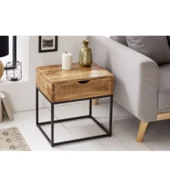 Szafka nocna Iron Craft drewno mango