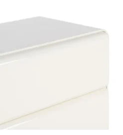 Szafka nocna LACQUER 56 cm kremowa