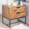 Szafka nocna LORENTE 50 cm drewno sheesham