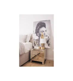 Szafka nocna LUXURY 49 cm transparentny