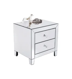 Szafka nocna LUXURY 49 cm transparentny
