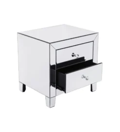 Szafka nocna LUXURY 49 cm transparentny