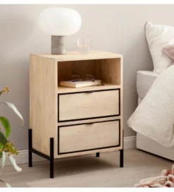 Szafka nocna NIKI 43 cm drewno mango