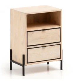Szafka nocna NIKI 43 cm drewno mango