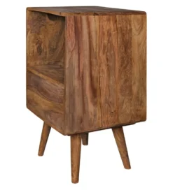 Szafka nocna REPA 40 cm drewno sheesham czarna