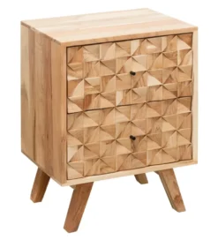 Szafka nocna REWA 44 cm drewno akacja
