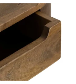 Szafka nocna RUKNO 50 cm drewno mango brązowa