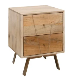 Szafka nocna SIKAR 40 cm drewno mango