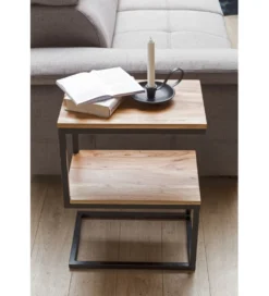 Szafka nocna WOHNLING 45 cm drewno akacja