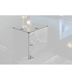 Szafka nocna ZEUS Scorpion 50 cm drewno mango