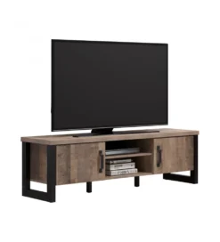 Szafka pod TV EMILE 166 cm w optyce dąb tytoniowo-brązowy