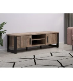 Szafka pod TV EMILE 166 cm w optyce dąb tytoniowo-brązowy