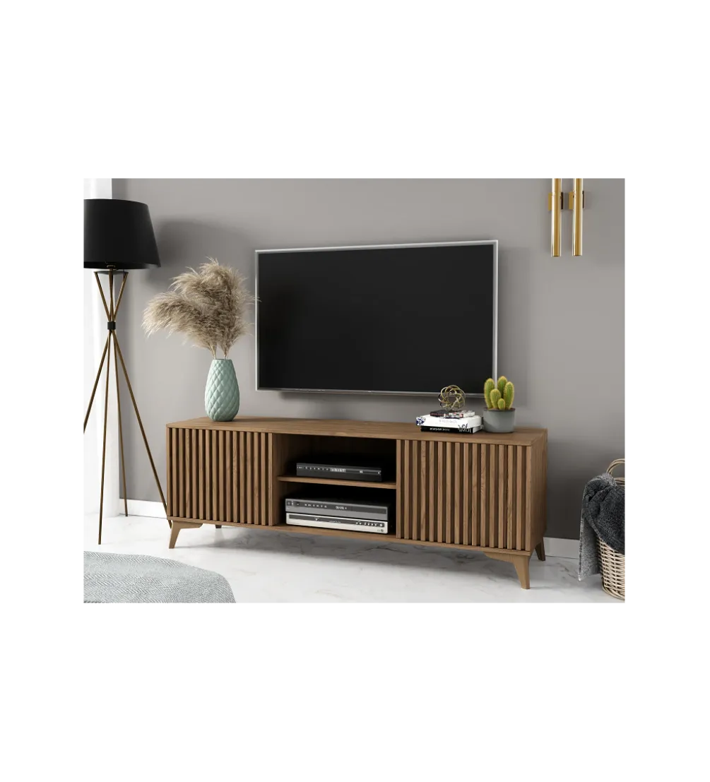 Szafka RTV ENTSIAN 150 cm w optyce dąb artisan