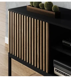 Szafka RTV MEORATI 150 cm w optyce dąb artisan