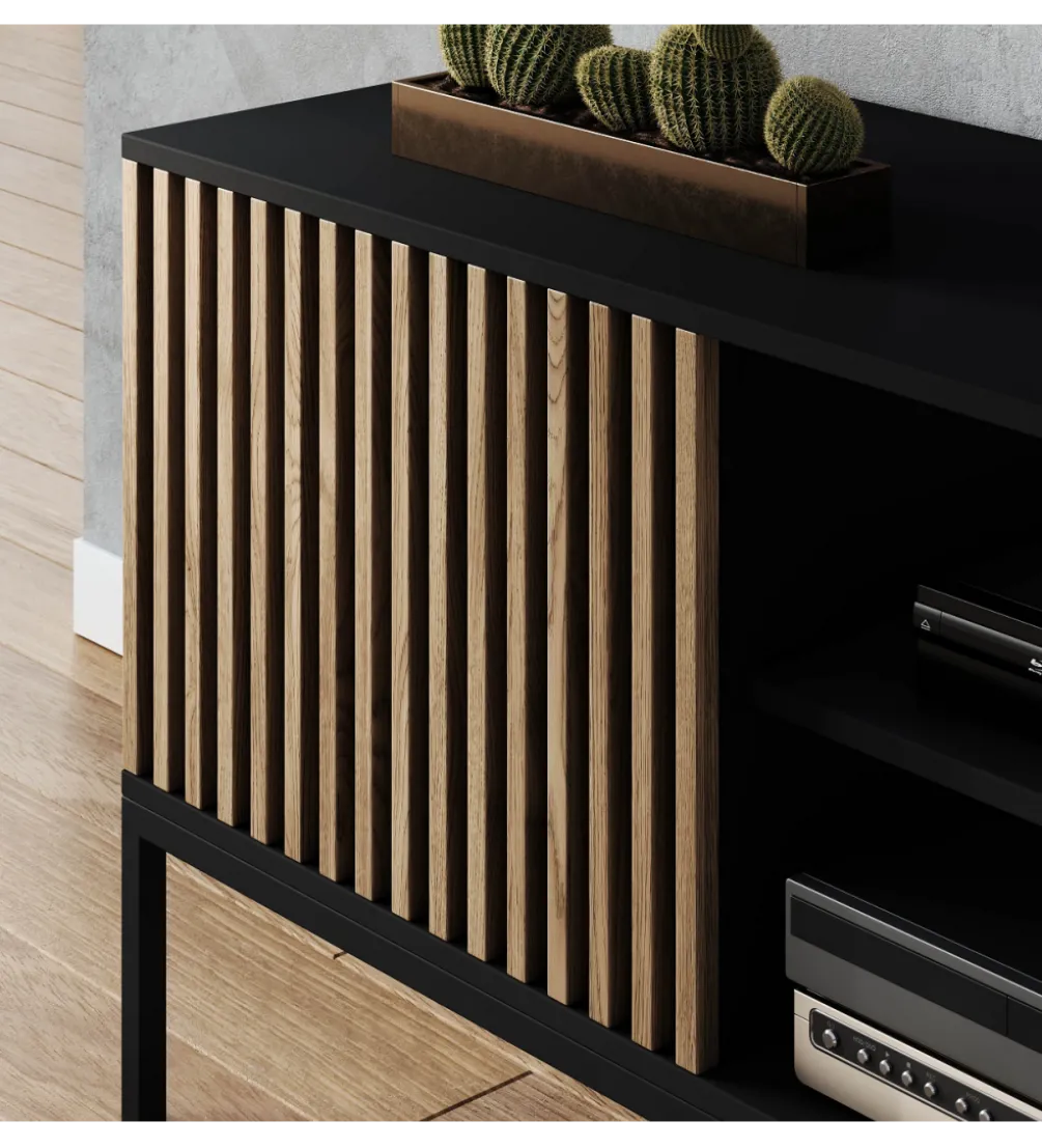 Szafka RTV MEORATI 150 cm w optyce dąb artisan