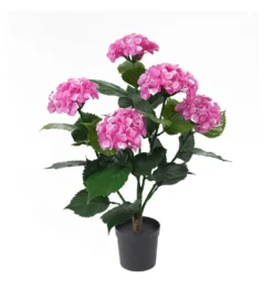 Sztuczna roślina HORTENSIA 60 cm różowa