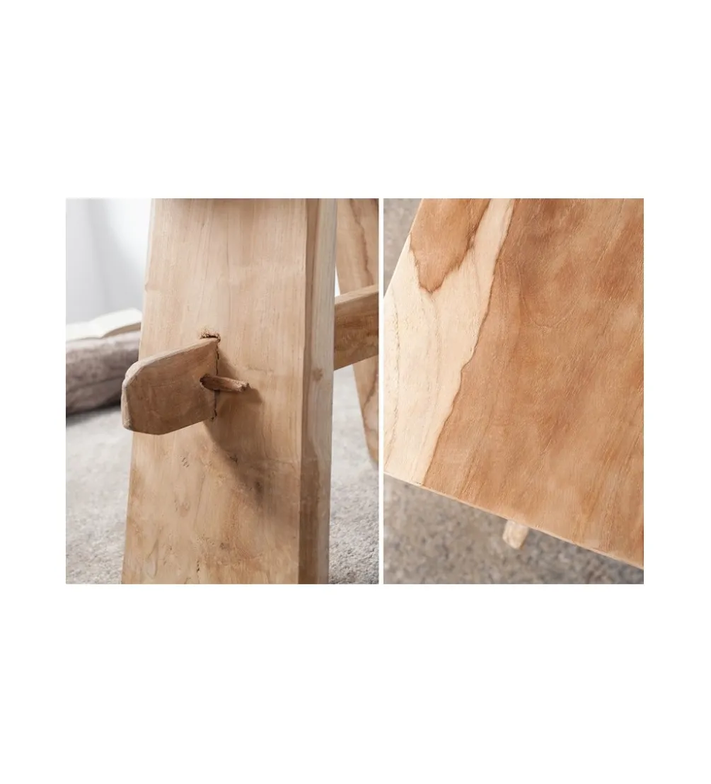 Taboret Zen 40 cm z naturalnego drewna